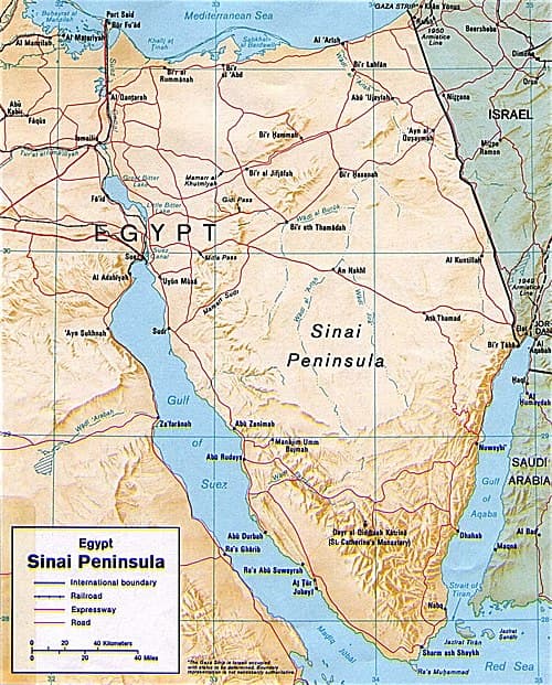 the Sinai Peninsula